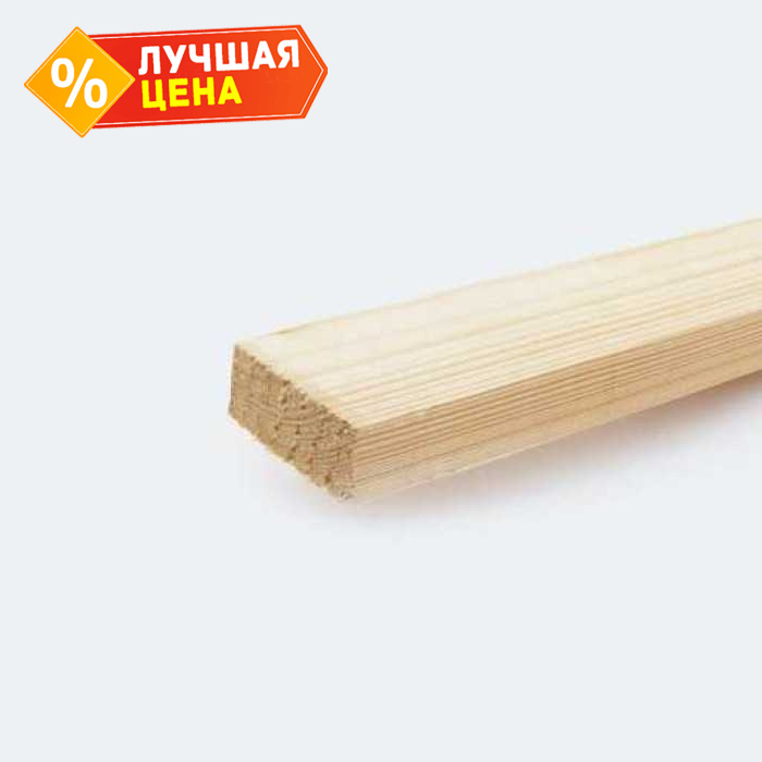 Рейка естественной влажности 25х50х6000 сорт 1-2